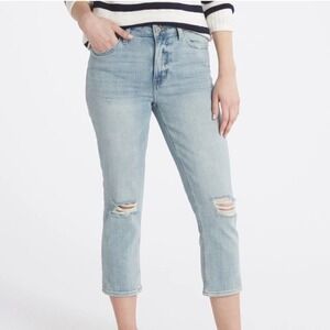 Cosmic Blue Love Brielle Vintage High Rise Capri Jeans Indigo Size 14 NWT